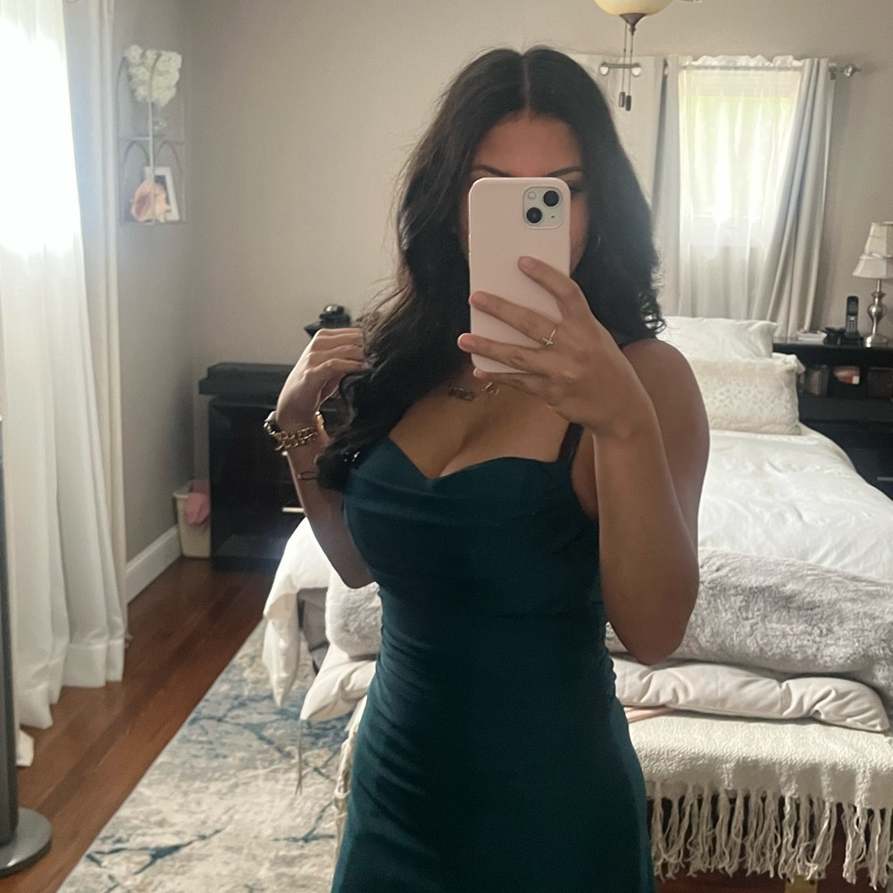 Windsor Strapless Teal Dress